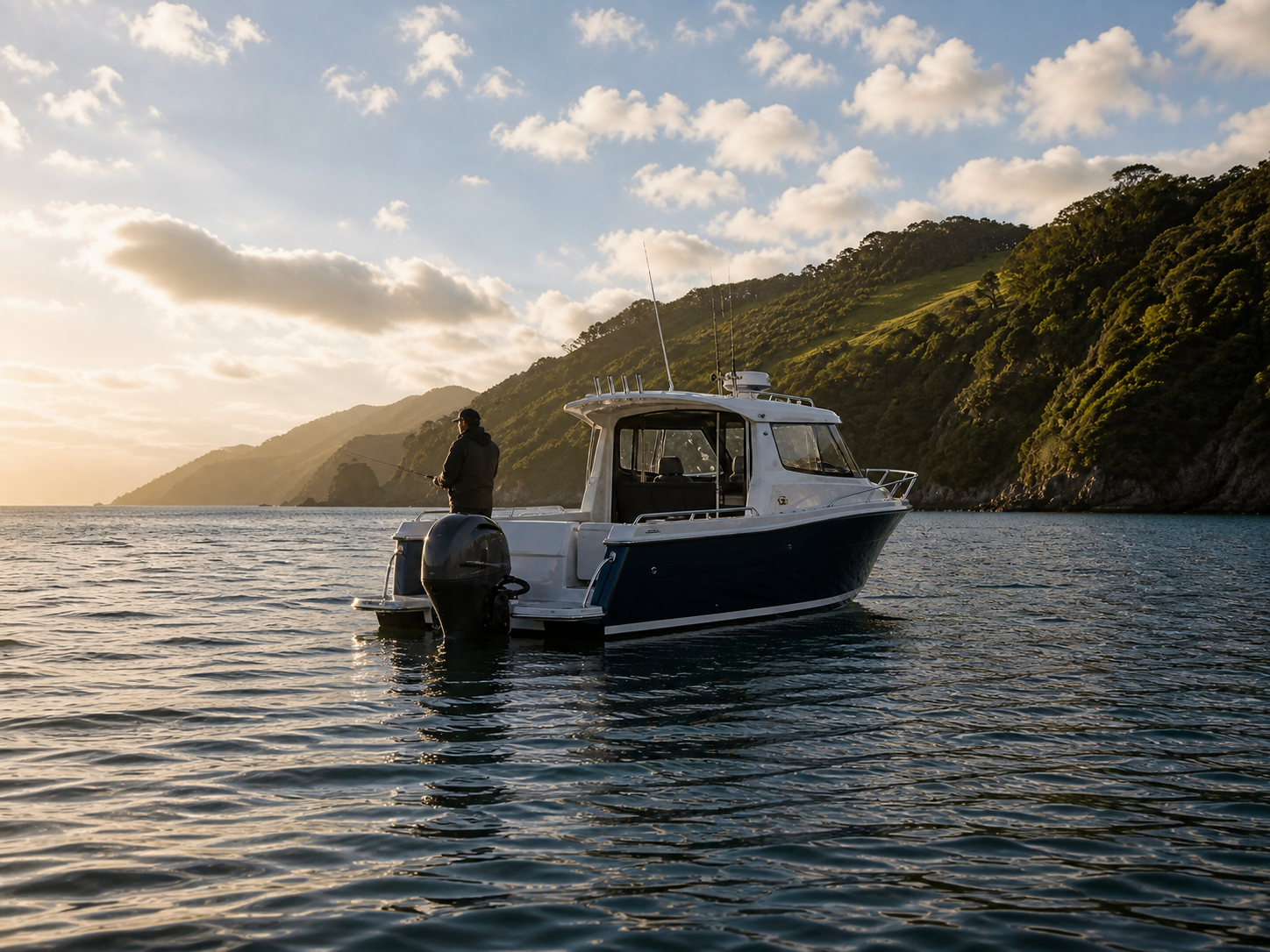 A recreational boat being enjoyed on the water in New Zealand